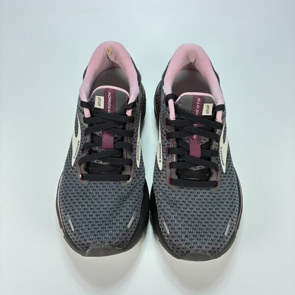 Brooks Adrenaline GTS 22 Black Pink Running Shoes 1203531B015 Womens Size 7.5 - Picture 3 of 11